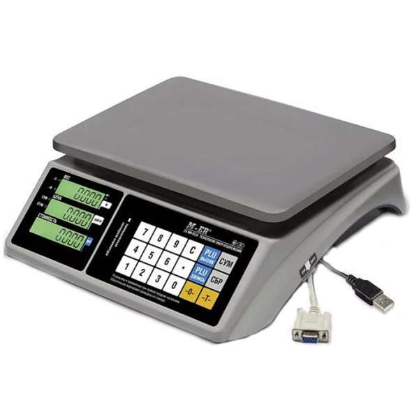 Весы торговые Mertech 328 AC-15.2 TOUCH-M LCD RS232 и USB (3158)
